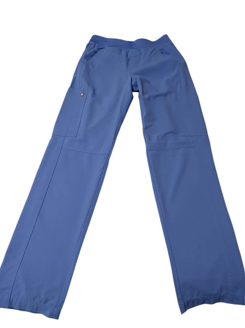 Figs Technical collection scrub Pants XS ceil blue straight leg cargo pockets